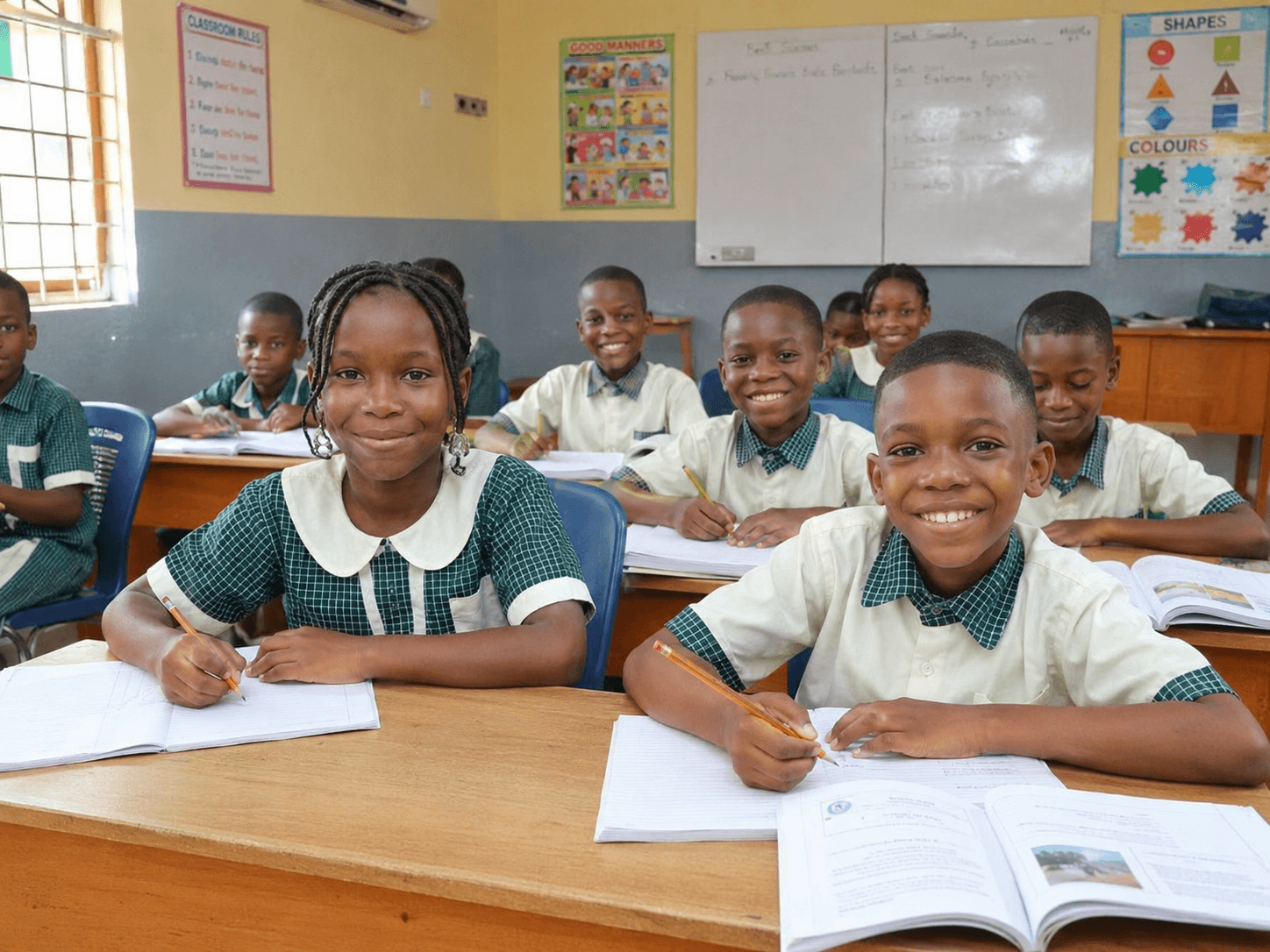 Malex pupils enjoying a classroom lesson