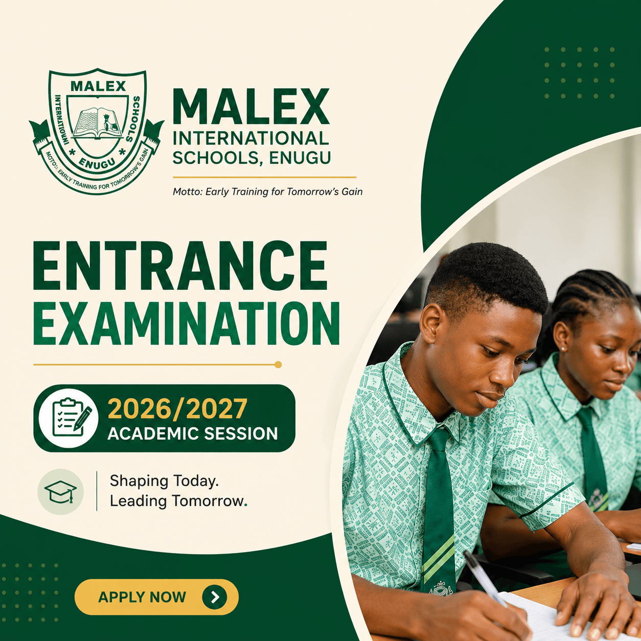 Second entrance examination